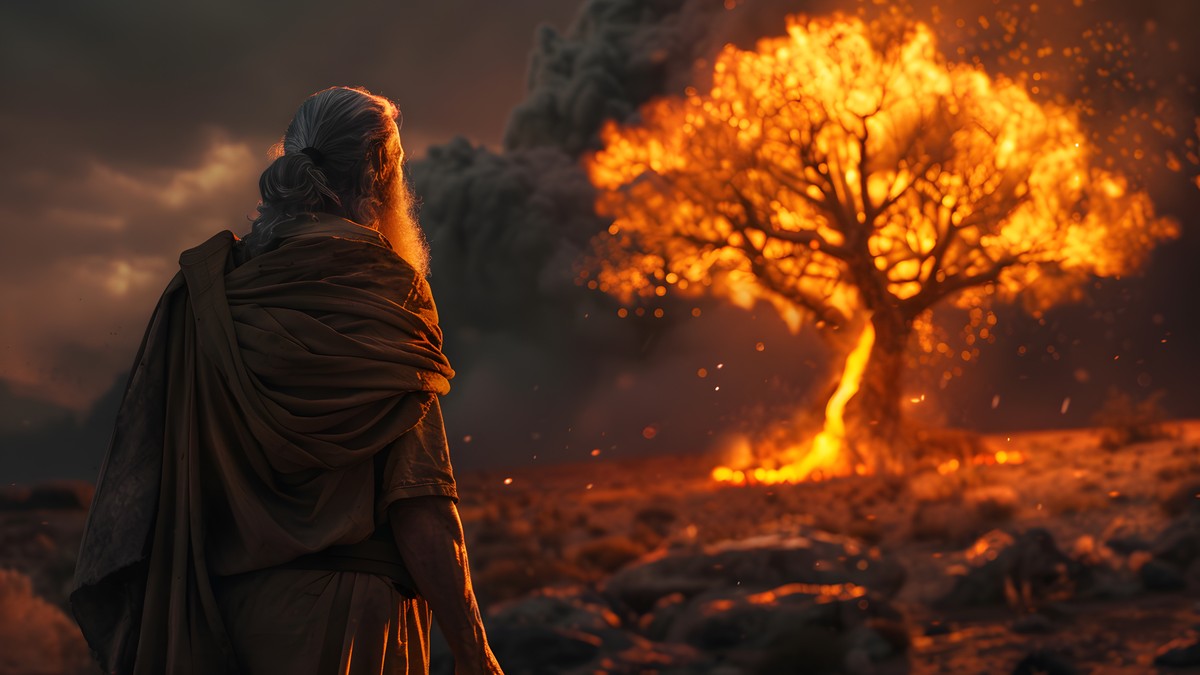 &laquo;Jeg er&raquo;, tornebusk og Jesus